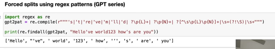 regex patterns